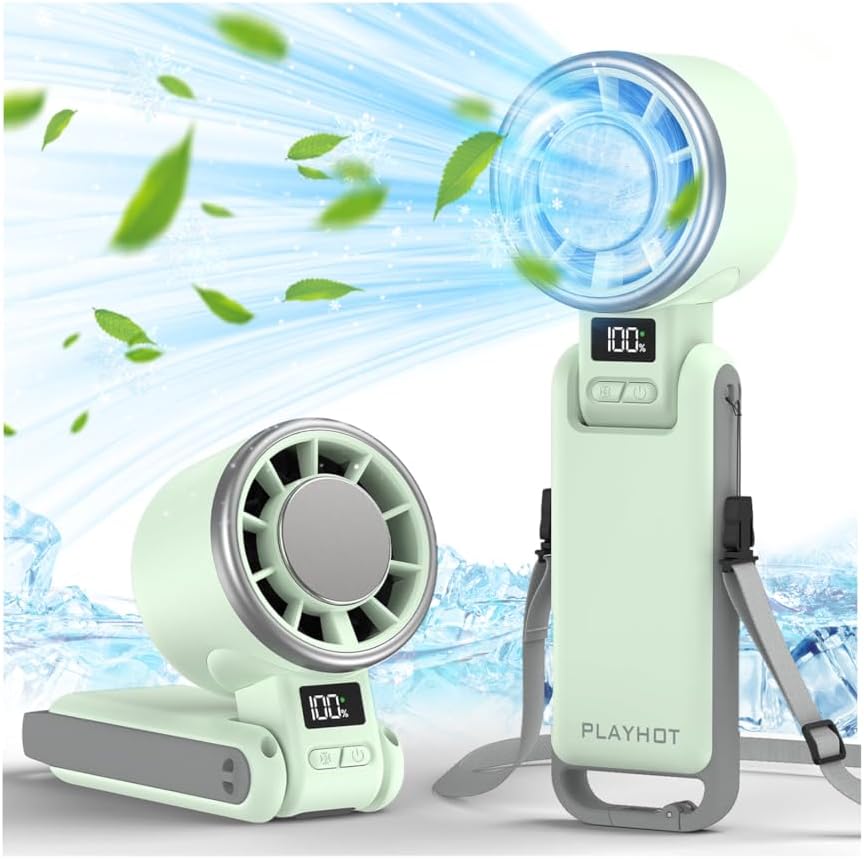 Instant-Cooling Fan - Green
