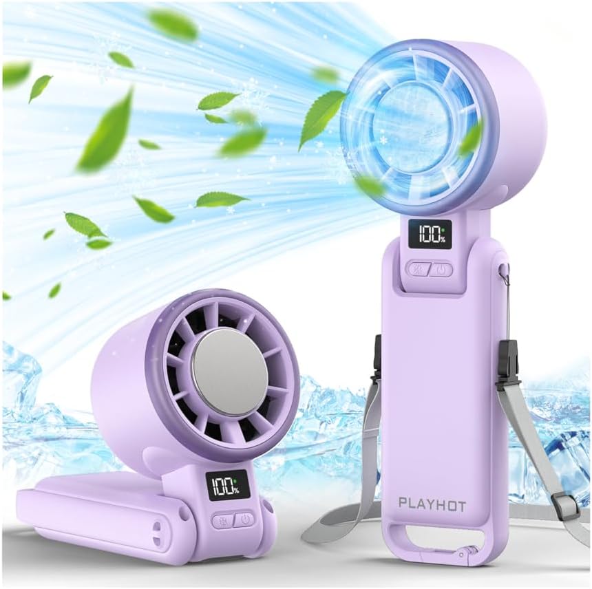 Instant-Cooling Fan - Purple